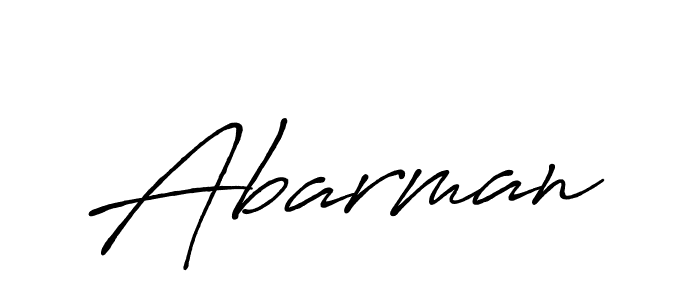 Use a signature maker to create a handwritten signature online. With this signature software, you can design (Antro_Vectra_Bolder) your own signature for name Abarman. Abarman signature style 7 images and pictures png