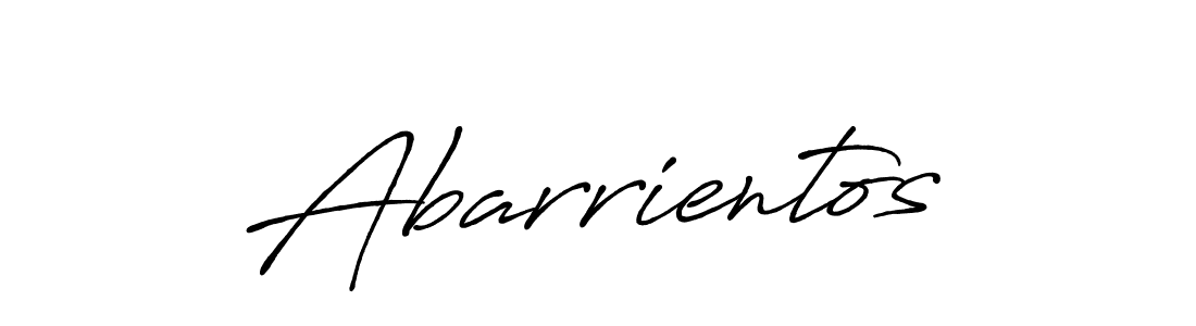 The best way (Antro_Vectra_Bolder) to make a short signature is to pick only two or three words in your name. The name Abarrientos include a total of six letters. For converting this name. Abarrientos signature style 7 images and pictures png