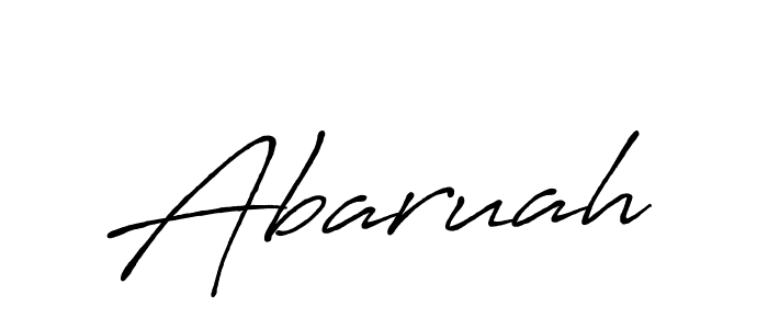 Use a signature maker to create a handwritten signature online. With this signature software, you can design (Antro_Vectra_Bolder) your own signature for name Abaruah. Abaruah signature style 7 images and pictures png