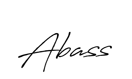 Use a signature maker to create a handwritten signature online. With this signature software, you can design (Antro_Vectra_Bolder) your own signature for name Abass. Abass signature style 7 images and pictures png