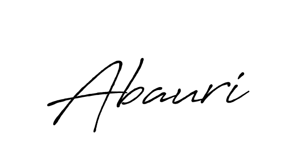 Use a signature maker to create a handwritten signature online. With this signature software, you can design (Antro_Vectra_Bolder) your own signature for name Abauri. Abauri signature style 7 images and pictures png