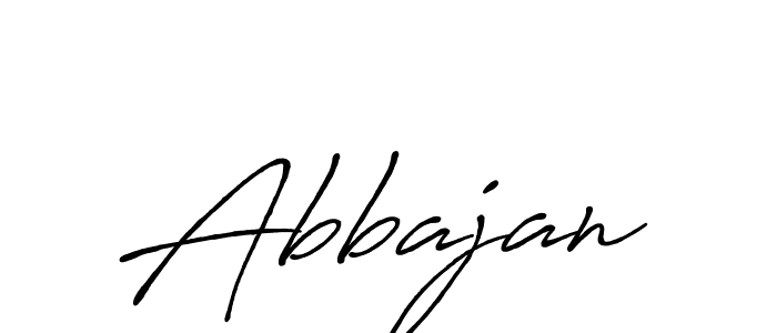 Make a beautiful signature design for name Abbajan. With this signature (Antro_Vectra_Bolder) style, you can create a handwritten signature for free. Abbajan signature style 7 images and pictures png