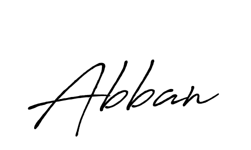 How to make Abban signature? Antro_Vectra_Bolder is a professional autograph style. Create handwritten signature for Abban name. Abban signature style 7 images and pictures png