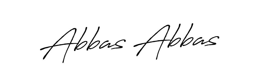 Make a beautiful signature design for name Abbas Abbas. With this signature (Antro_Vectra_Bolder) style, you can create a handwritten signature for free. Abbas Abbas signature style 7 images and pictures png