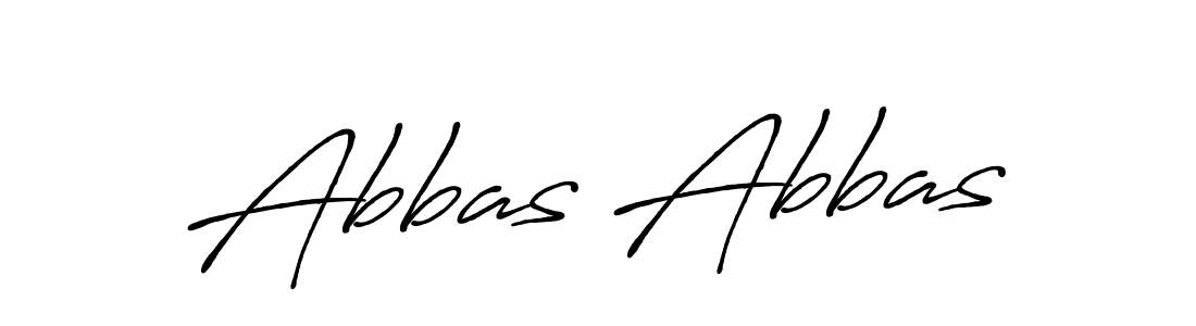 Make a beautiful signature design for name Abbas Abbas. With this signature (Antro_Vectra_Bolder) style, you can create a handwritten signature for free. Abbas Abbas signature style 7 images and pictures png