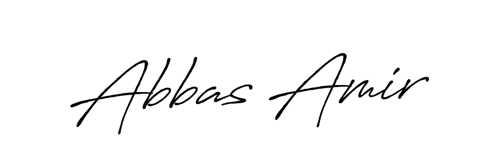 Make a beautiful signature design for name Abbas Amir. With this signature (Antro_Vectra_Bolder) style, you can create a handwritten signature for free. Abbas Amir signature style 7 images and pictures png