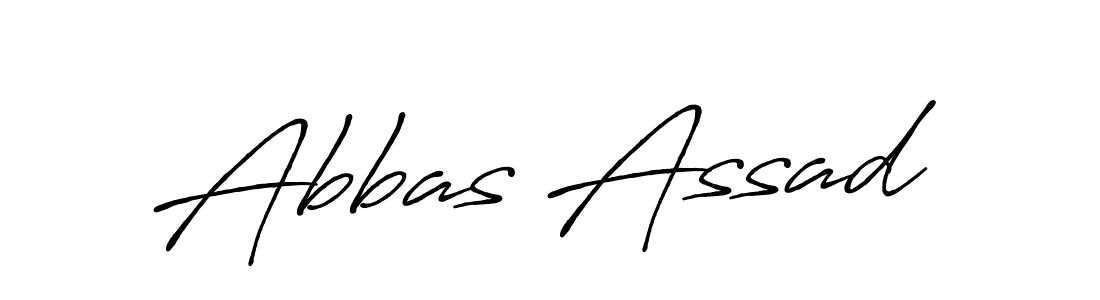Also You can easily find your signature by using the search form. We will create Abbas Assad name handwritten signature images for you free of cost using Antro_Vectra_Bolder sign style. Abbas Assad signature style 7 images and pictures png