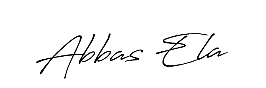 Make a beautiful signature design for name Abbas Ela. Use this online signature maker to create a handwritten signature for free. Abbas Ela signature style 7 images and pictures png