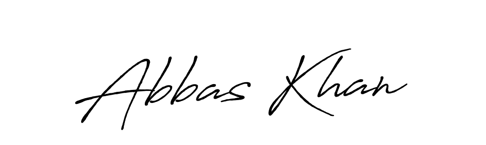 Use a signature maker to create a handwritten signature online. With this signature software, you can design (Antro_Vectra_Bolder) your own signature for name Abbas Khan. Abbas Khan signature style 7 images and pictures png