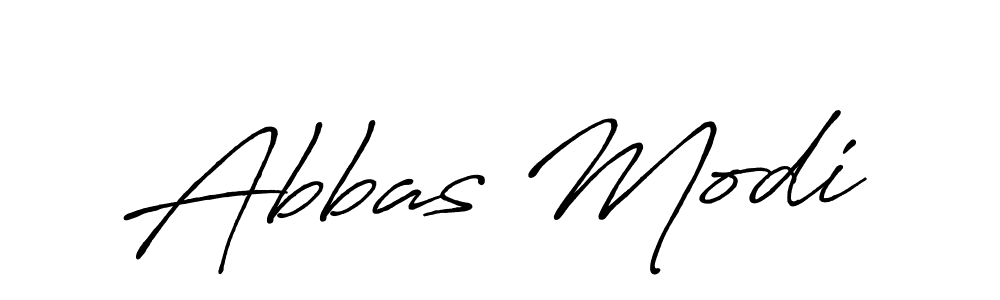 Make a beautiful signature design for name Abbas Modi. With this signature (Antro_Vectra_Bolder) style, you can create a handwritten signature for free. Abbas Modi signature style 7 images and pictures png