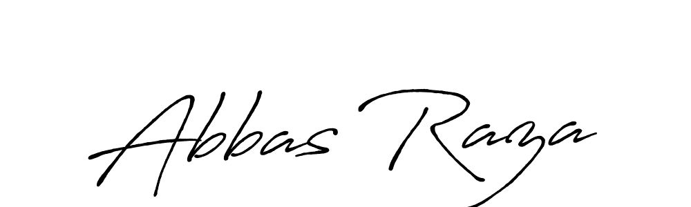 Use a signature maker to create a handwritten signature online. With this signature software, you can design (Antro_Vectra_Bolder) your own signature for name Abbas Raza. Abbas Raza signature style 7 images and pictures png