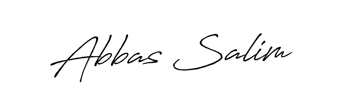 Also You can easily find your signature by using the search form. We will create Abbas Salim name handwritten signature images for you free of cost using Antro_Vectra_Bolder sign style. Abbas Salim signature style 7 images and pictures png