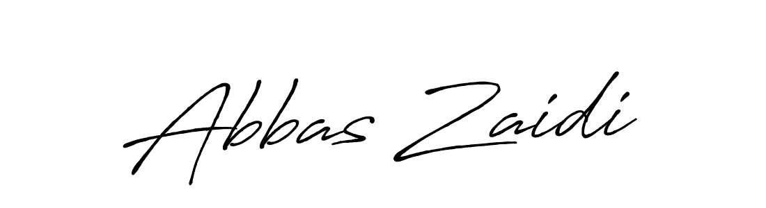 Abbas Zaidi stylish signature style. Best Handwritten Sign (Antro_Vectra_Bolder) for my name. Handwritten Signature Collection Ideas for my name Abbas Zaidi. Abbas Zaidi signature style 7 images and pictures png