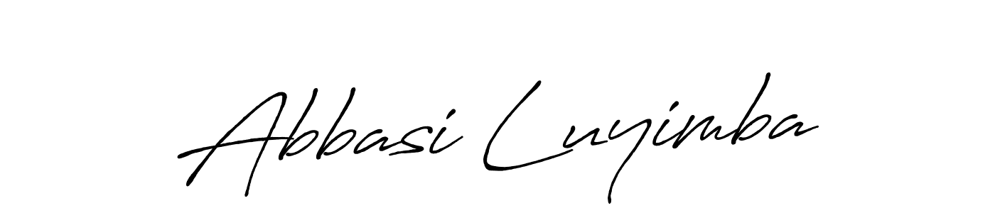 Abbasi Luyimba stylish signature style. Best Handwritten Sign (Antro_Vectra_Bolder) for my name. Handwritten Signature Collection Ideas for my name Abbasi Luyimba. Abbasi Luyimba signature style 7 images and pictures png