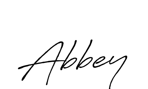 Design your own signature with our free online signature maker. With this signature software, you can create a handwritten (Antro_Vectra_Bolder) signature for name Abbey. Abbey signature style 7 images and pictures png