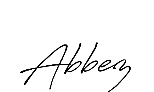 Make a beautiful signature design for name Abbez. With this signature (Antro_Vectra_Bolder) style, you can create a handwritten signature for free. Abbez signature style 7 images and pictures png