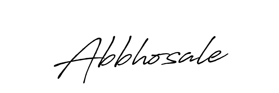 Make a beautiful signature design for name Abbhosale. With this signature (Antro_Vectra_Bolder) style, you can create a handwritten signature for free. Abbhosale signature style 7 images and pictures png