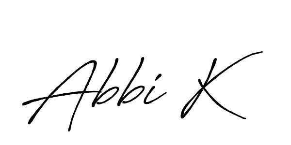 Make a beautiful signature design for name Abbi K. Use this online signature maker to create a handwritten signature for free. Abbi K signature style 7 images and pictures png