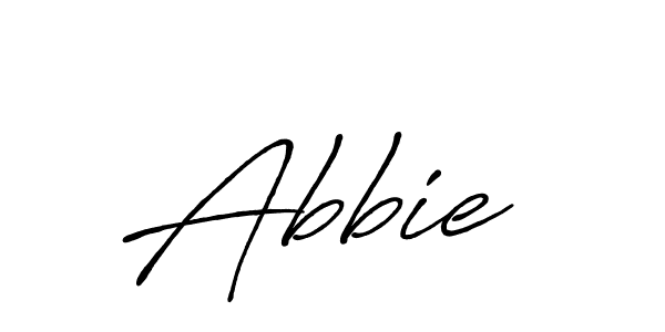 Design your own signature with our free online signature maker. With this signature software, you can create a handwritten (Antro_Vectra_Bolder) signature for name Abbie . Abbie  signature style 7 images and pictures png