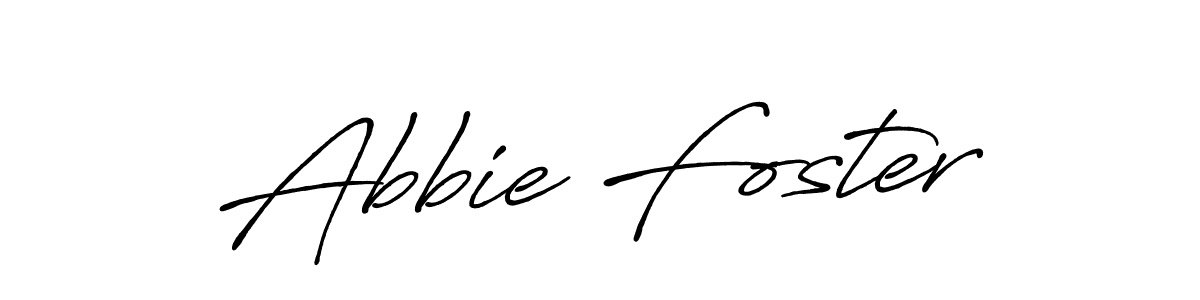 Create a beautiful signature design for name Abbie Foster. With this signature (Antro_Vectra_Bolder) fonts, you can make a handwritten signature for free. Abbie Foster signature style 7 images and pictures png