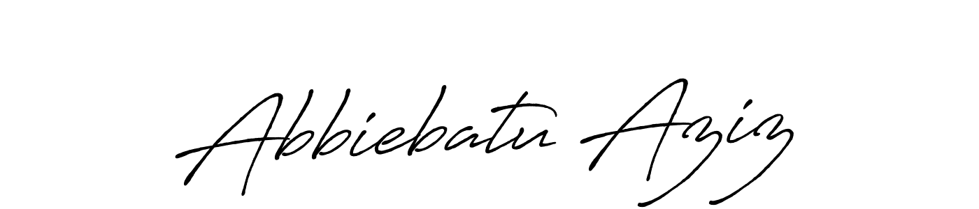 It looks lik you need a new signature style for name Abbiebatu Aziz. Design unique handwritten (Antro_Vectra_Bolder) signature with our free signature maker in just a few clicks. Abbiebatu Aziz signature style 7 images and pictures png