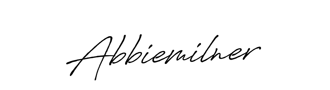 Similarly Antro_Vectra_Bolder is the best handwritten signature design. Signature creator online .You can use it as an online autograph creator for name Abbiemilner. Abbiemilner signature style 7 images and pictures png