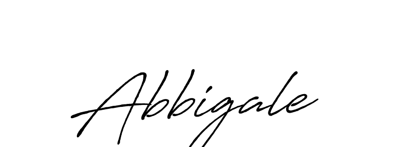Abbigale stylish signature style. Best Handwritten Sign (Antro_Vectra_Bolder) for my name. Handwritten Signature Collection Ideas for my name Abbigale. Abbigale signature style 7 images and pictures png