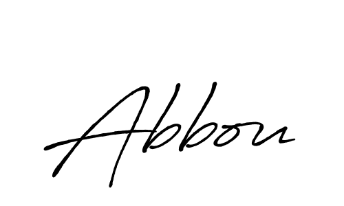Abbou stylish signature style. Best Handwritten Sign (Antro_Vectra_Bolder) for my name. Handwritten Signature Collection Ideas for my name Abbou. Abbou signature style 7 images and pictures png
