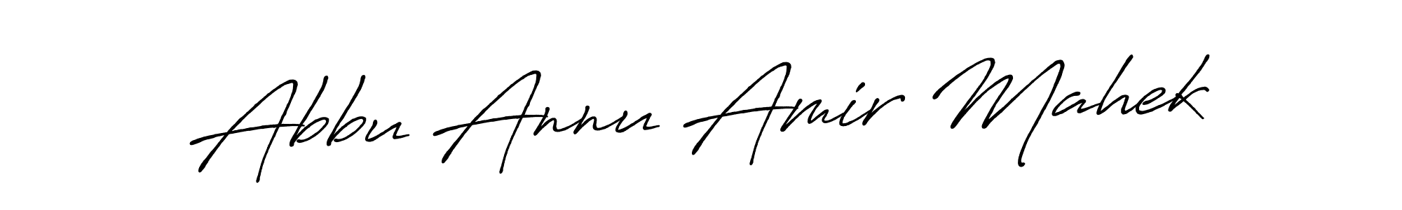 Abbu Annu Amir Mahek stylish signature style. Best Handwritten Sign (Antro_Vectra_Bolder) for my name. Handwritten Signature Collection Ideas for my name Abbu Annu Amir Mahek. Abbu Annu Amir Mahek signature style 7 images and pictures png