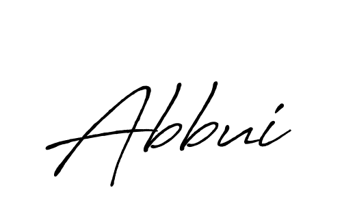 Abbui stylish signature style. Best Handwritten Sign (Antro_Vectra_Bolder) for my name. Handwritten Signature Collection Ideas for my name Abbui. Abbui signature style 7 images and pictures png