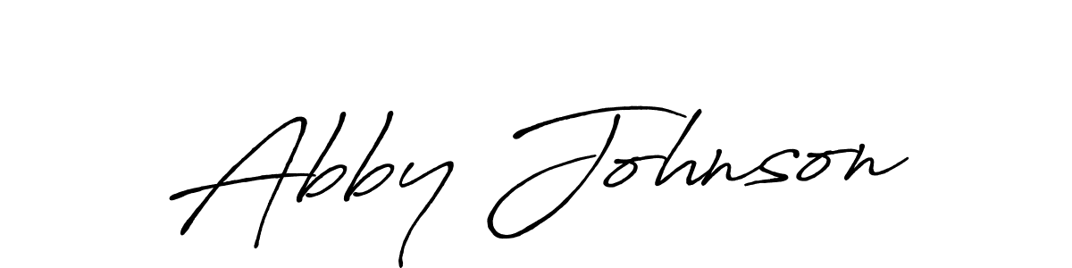 Abby Johnson stylish signature style. Best Handwritten Sign (Antro_Vectra_Bolder) for my name. Handwritten Signature Collection Ideas for my name Abby Johnson. Abby Johnson signature style 7 images and pictures png