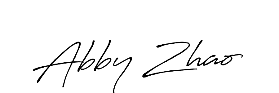 Design your own signature with our free online signature maker. With this signature software, you can create a handwritten (Antro_Vectra_Bolder) signature for name Abby Zhao. Abby Zhao signature style 7 images and pictures png