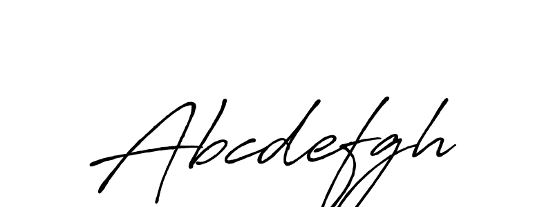 Make a beautiful signature design for name Abcdefgh. With this signature (Antro_Vectra_Bolder) style, you can create a handwritten signature for free. Abcdefgh signature style 7 images and pictures png