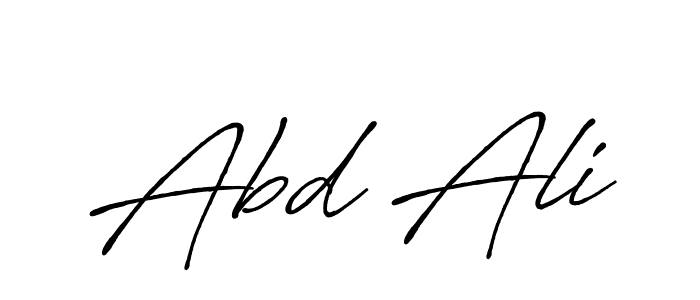 Design your own signature with our free online signature maker. With this signature software, you can create a handwritten (Antro_Vectra_Bolder) signature for name Abd Ali. Abd Ali signature style 7 images and pictures png