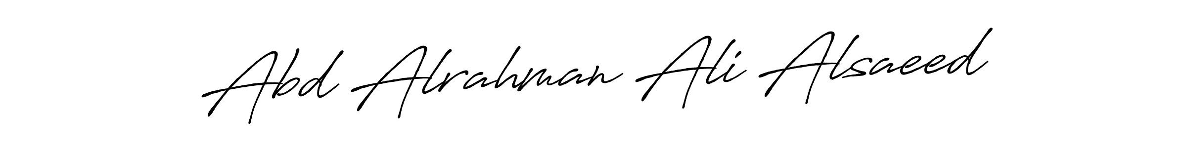 Create a beautiful signature design for name Abd Alrahman Ali Alsaeed. With this signature (Antro_Vectra_Bolder) fonts, you can make a handwritten signature for free. Abd Alrahman Ali Alsaeed signature style 7 images and pictures png