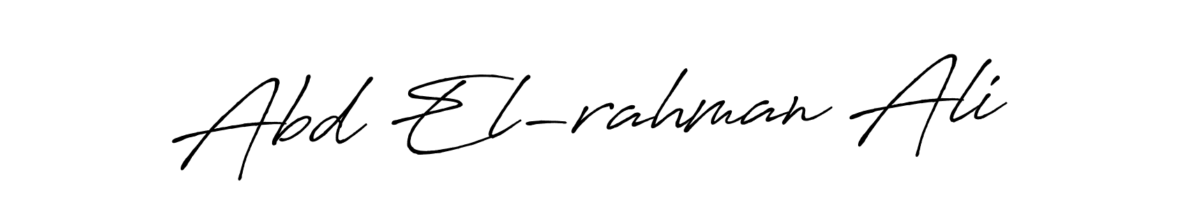 Design your own signature with our free online signature maker. With this signature software, you can create a handwritten (Antro_Vectra_Bolder) signature for name Abd El-rahman Ali. Abd El-rahman Ali signature style 7 images and pictures png