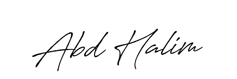 How to make Abd Halim name signature. Use Antro_Vectra_Bolder style for creating short signs online. This is the latest handwritten sign. Abd Halim signature style 7 images and pictures png