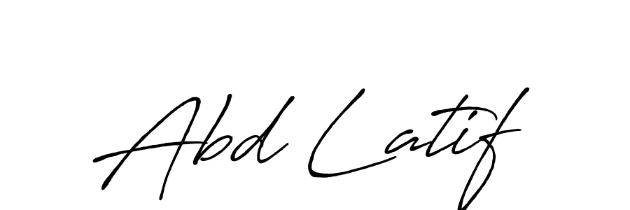 Design your own signature with our free online signature maker. With this signature software, you can create a handwritten (Antro_Vectra_Bolder) signature for name Abd Latif. Abd Latif signature style 7 images and pictures png