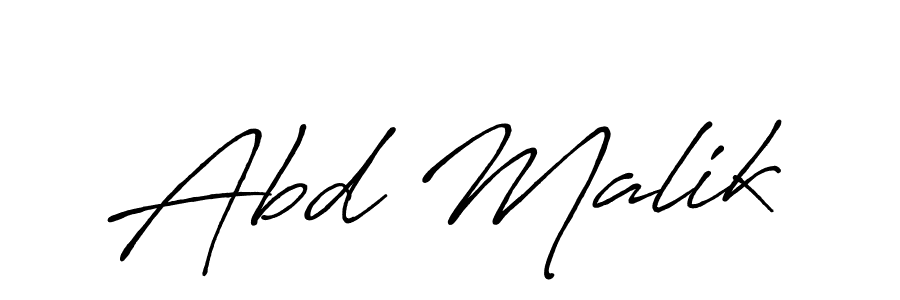 Abd Malik stylish signature style. Best Handwritten Sign (Antro_Vectra_Bolder) for my name. Handwritten Signature Collection Ideas for my name Abd Malik. Abd Malik signature style 7 images and pictures png