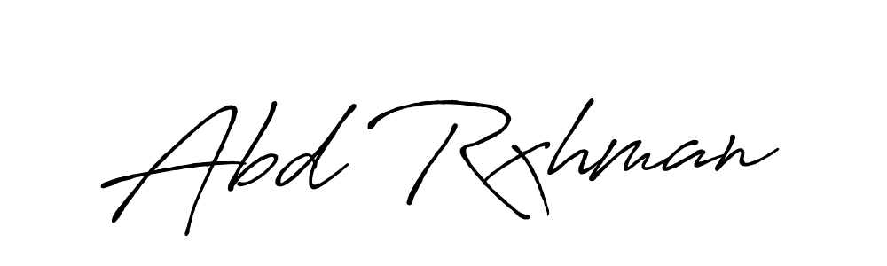 Create a beautiful signature design for name Abd Rxhman. With this signature (Antro_Vectra_Bolder) fonts, you can make a handwritten signature for free. Abd Rxhman signature style 7 images and pictures png