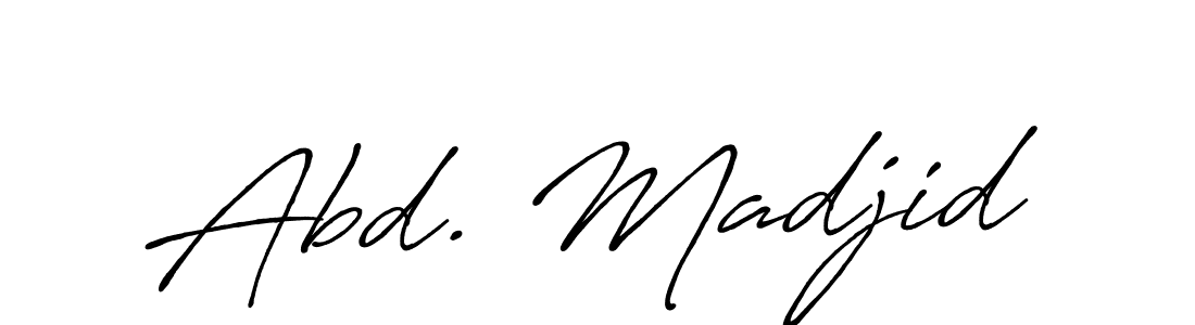 How to make Abd. Madjid name signature. Use Antro_Vectra_Bolder style for creating short signs online. This is the latest handwritten sign. Abd. Madjid signature style 7 images and pictures png