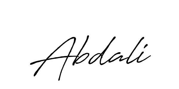 Design your own signature with our free online signature maker. With this signature software, you can create a handwritten (Antro_Vectra_Bolder) signature for name Abdali. Abdali signature style 7 images and pictures png