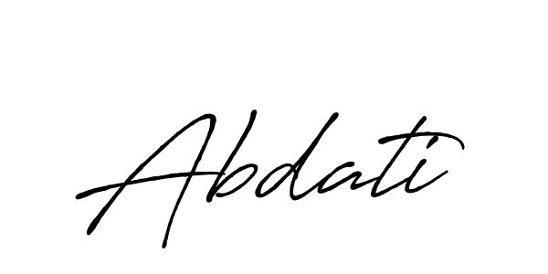 It looks lik you need a new signature style for name Abdati. Design unique handwritten (Antro_Vectra_Bolder) signature with our free signature maker in just a few clicks. Abdati signature style 7 images and pictures png