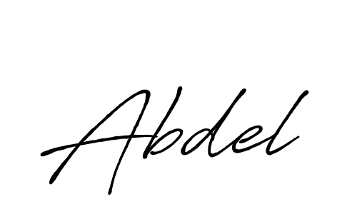 Design your own signature with our free online signature maker. With this signature software, you can create a handwritten (Antro_Vectra_Bolder) signature for name Abdel. Abdel signature style 7 images and pictures png