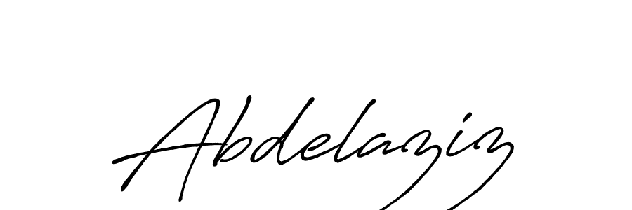 How to make Abdelaziz name signature. Use Antro_Vectra_Bolder style for creating short signs online. This is the latest handwritten sign. Abdelaziz signature style 7 images and pictures png