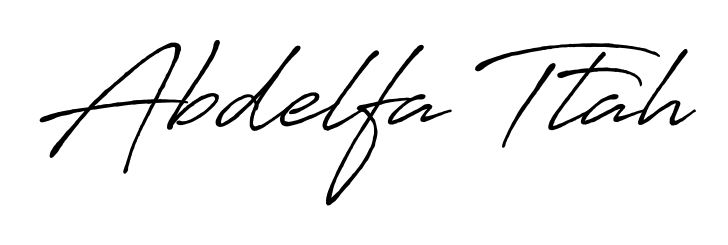 It looks like you need a new signature style for name Abdelfa Ttah. Design unique handwritten (Antro_Vectra_Bolder) signature with our free signature maker in just a few clicks. Abdelfa Ttah signature style 7 images and pictures png