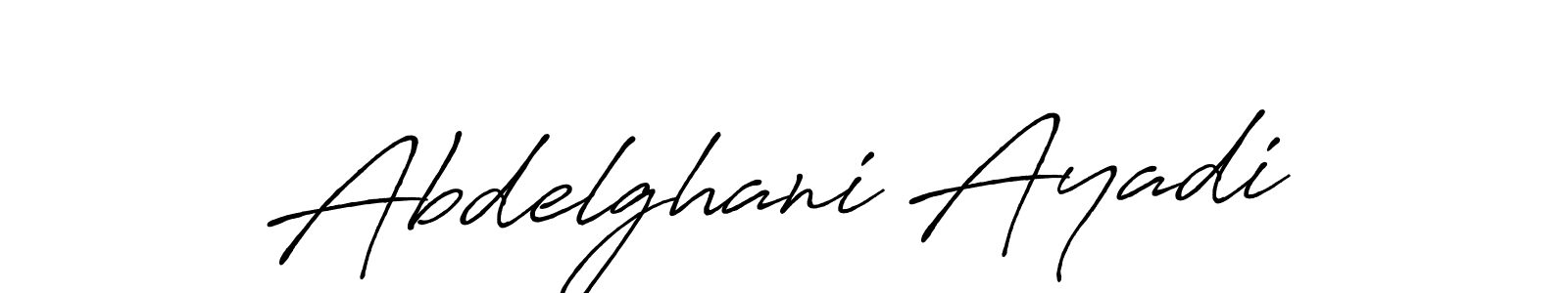 Abdelghani Ayadi stylish signature style. Best Handwritten Sign (Antro_Vectra_Bolder) for my name. Handwritten Signature Collection Ideas for my name Abdelghani Ayadi. Abdelghani Ayadi signature style 7 images and pictures png