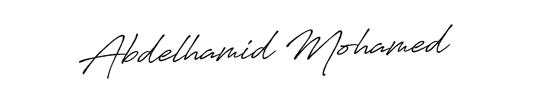 It looks lik you need a new signature style for name Abdelhamid Mohamed. Design unique handwritten (Antro_Vectra_Bolder) signature with our free signature maker in just a few clicks. Abdelhamid Mohamed signature style 7 images and pictures png