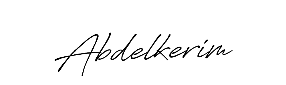 Create a beautiful signature design for name Abdelkerim. With this signature (Antro_Vectra_Bolder) fonts, you can make a handwritten signature for free. Abdelkerim signature style 7 images and pictures png