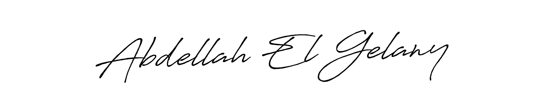 Design your own signature with our free online signature maker. With this signature software, you can create a handwritten (Antro_Vectra_Bolder) signature for name Abdellah El Gelany. Abdellah El Gelany signature style 7 images and pictures png